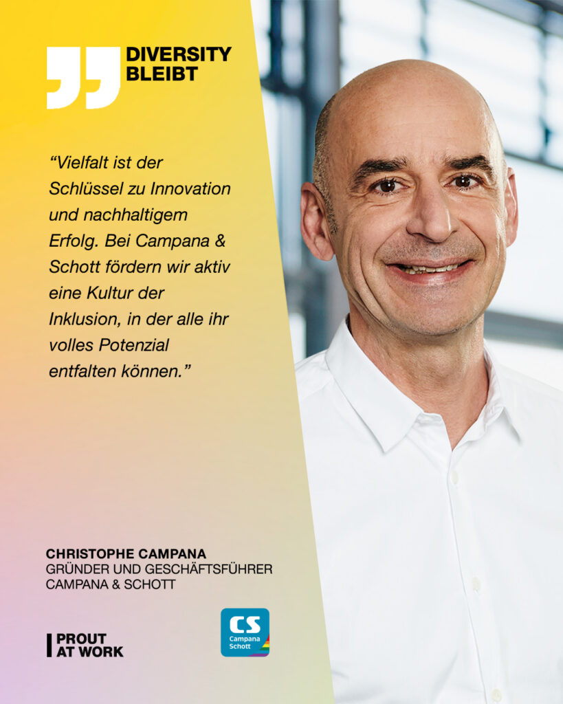 #DiversityBleibt Statement Campana & Schott Christophe Campana