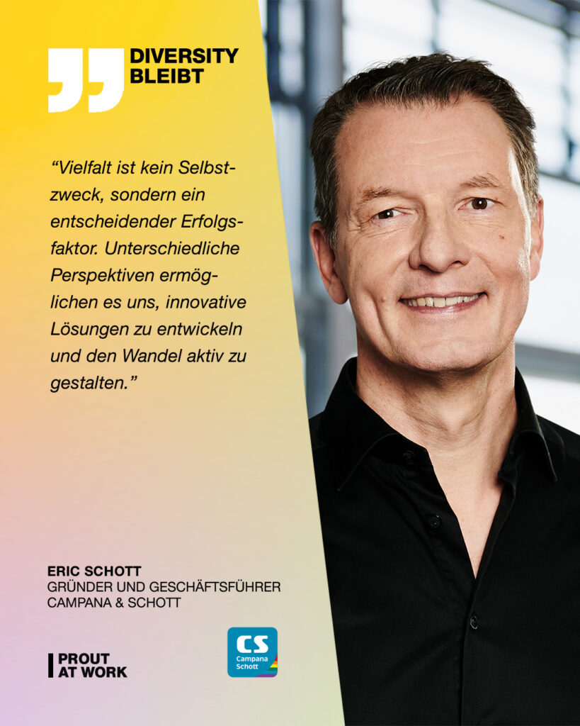 #DiversityBleibt Statement Campana & Schott Eric Schott
